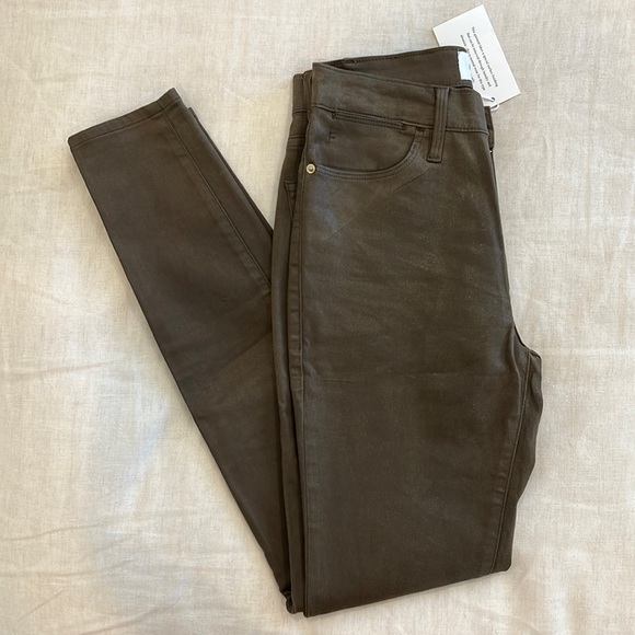 FRAME - Le High Skinny - Military Coated - Picture 1 of 4
